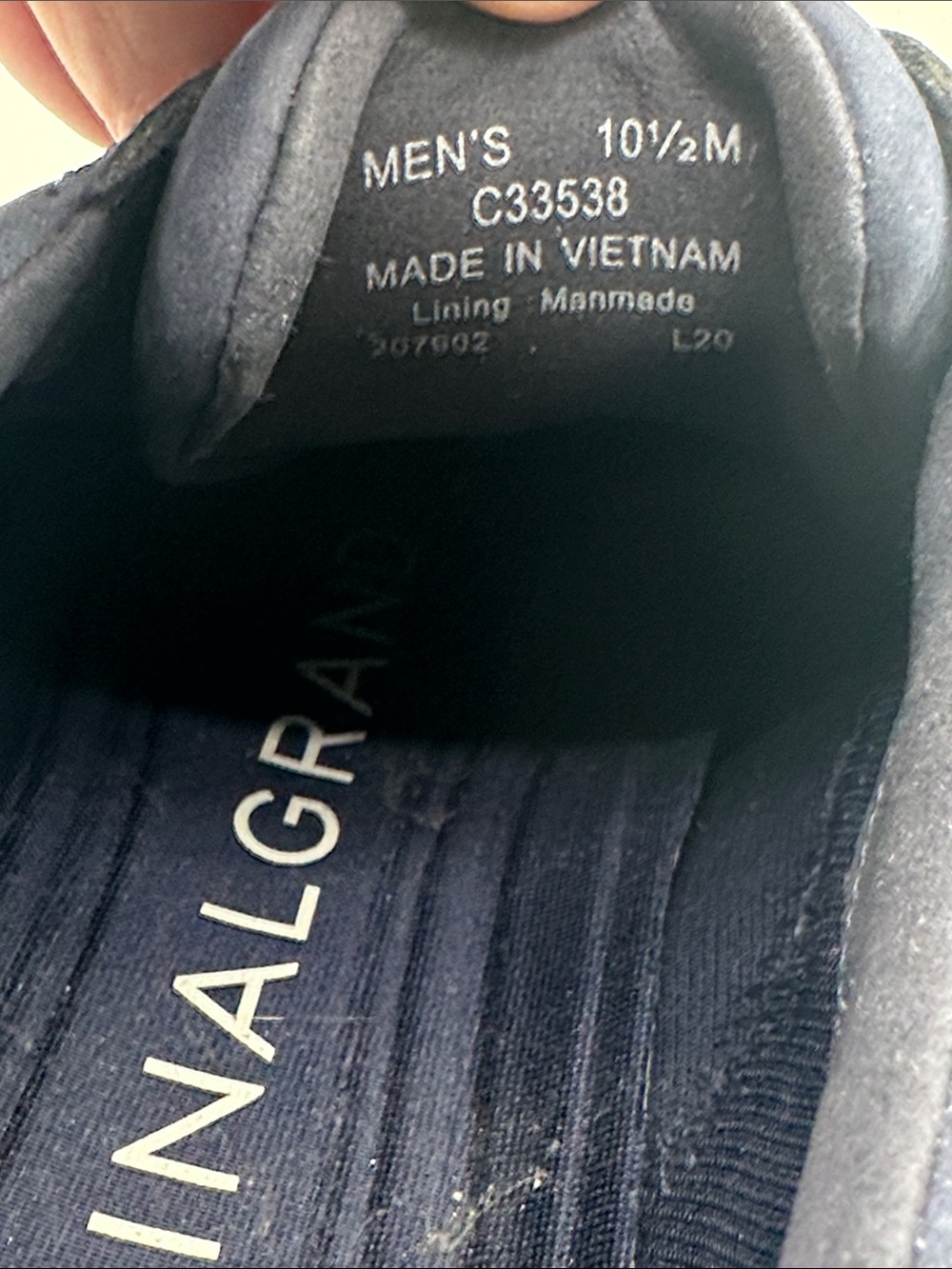 Cole Haan Original Grand Navy Nubuck Wingtip Oxfords with Blue Sole Accents - Picture 9 of 9
